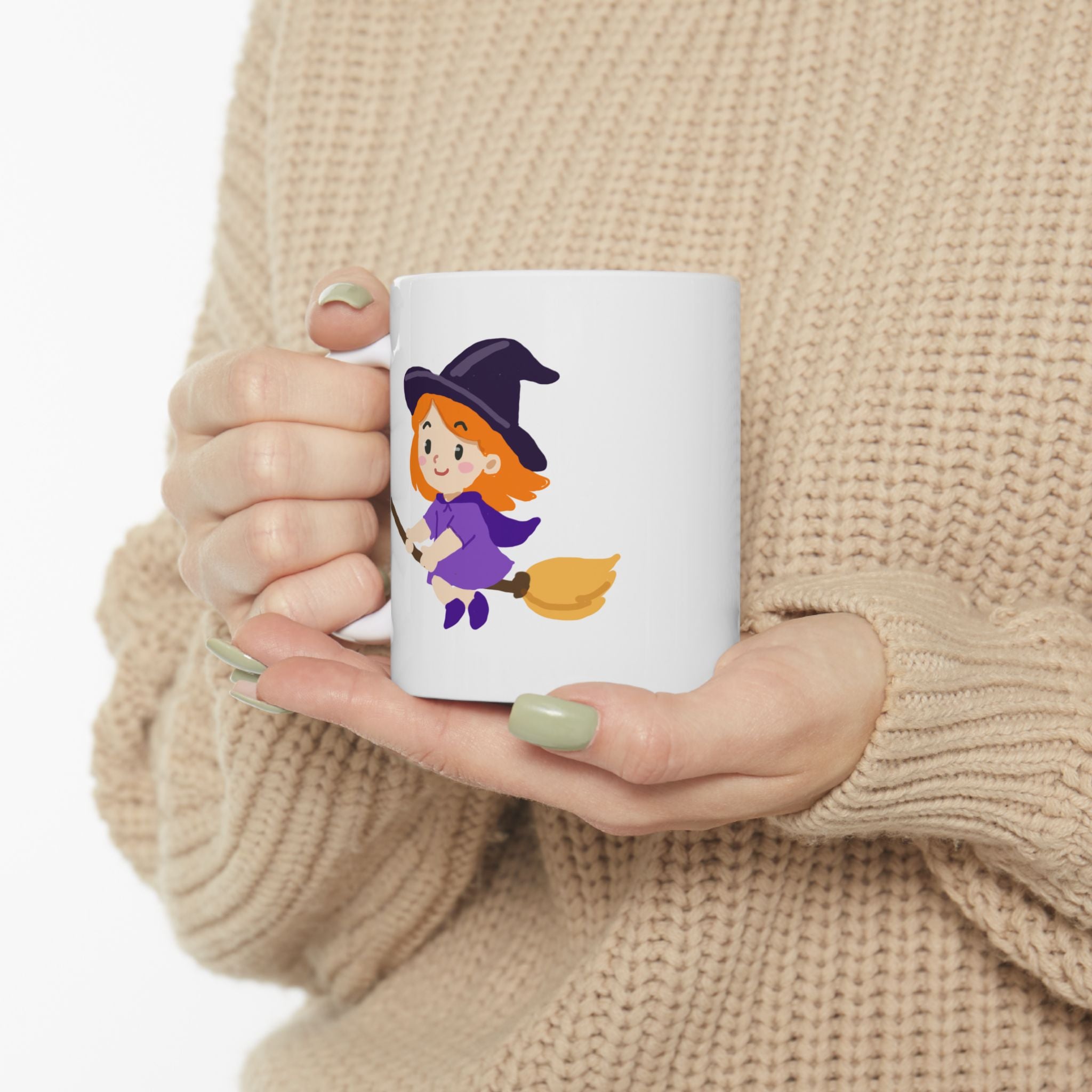 Witch Mug by Astral Embers Studio, Cozy Folk Art Witchy Ceramic Mug 🌙✨