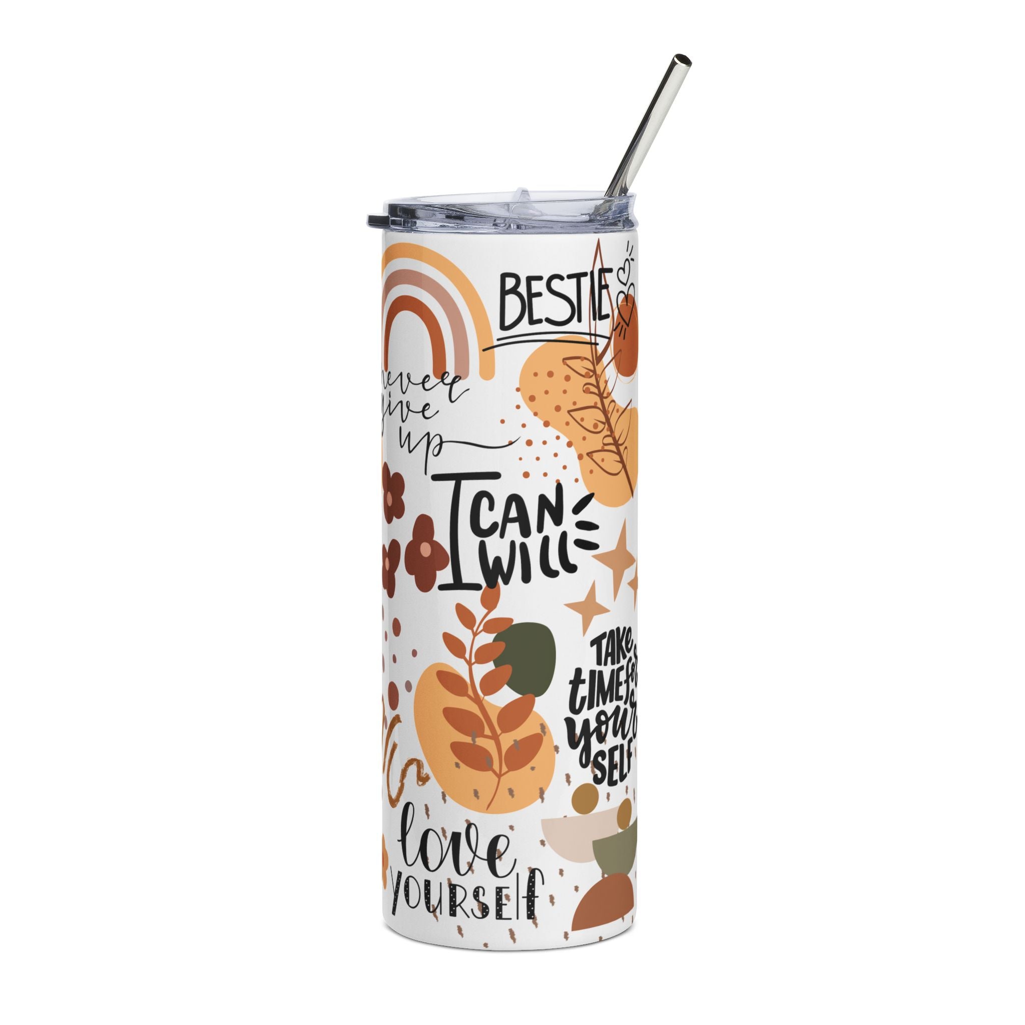 ✨Radiate Positivity Tumbler – Witchy Motivational Drinkware, 20oz | Astral Embers Studio✨