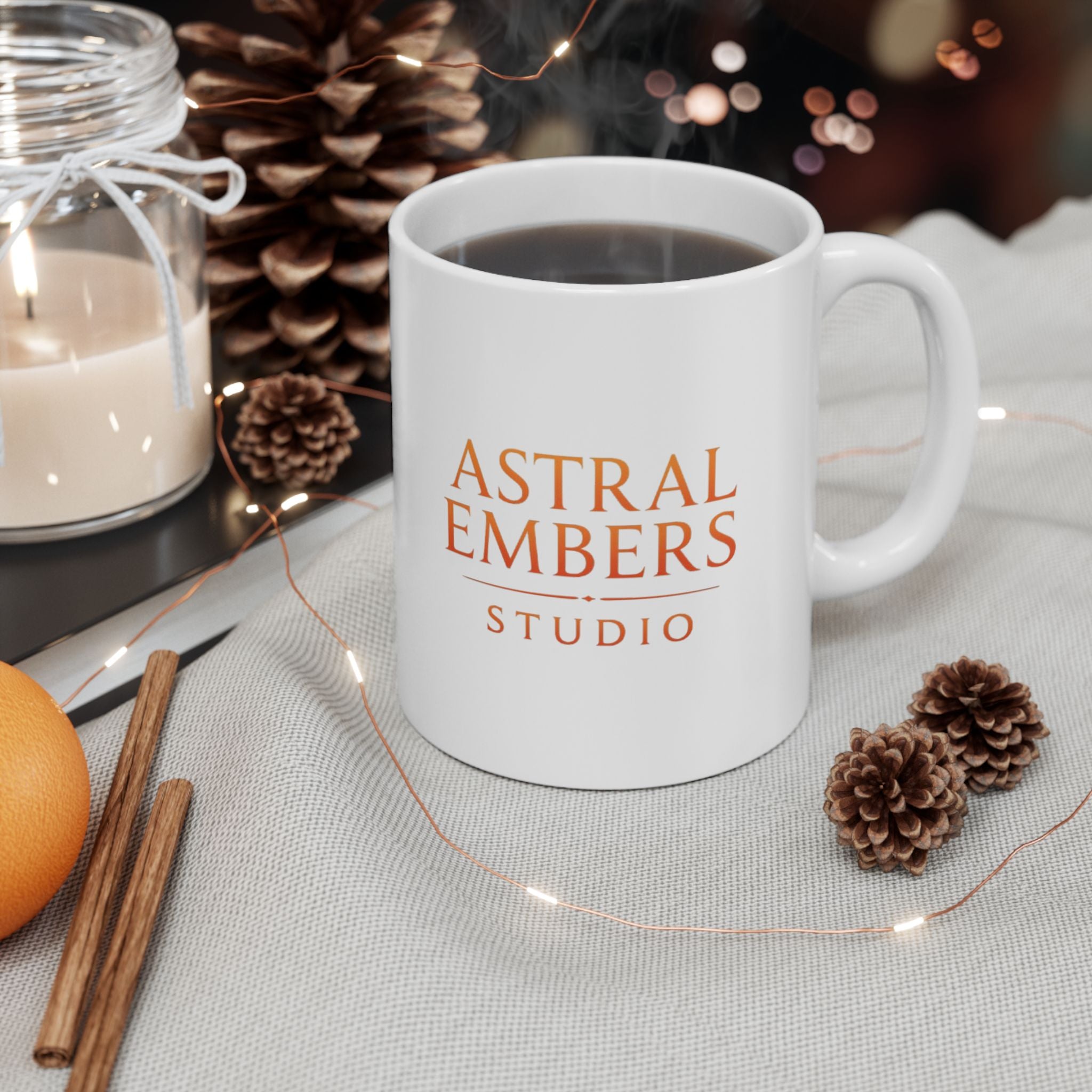 Witch Mug by Astral Embers Studio, Cozy Folk Art Witchy Ceramic Mug 🌙✨