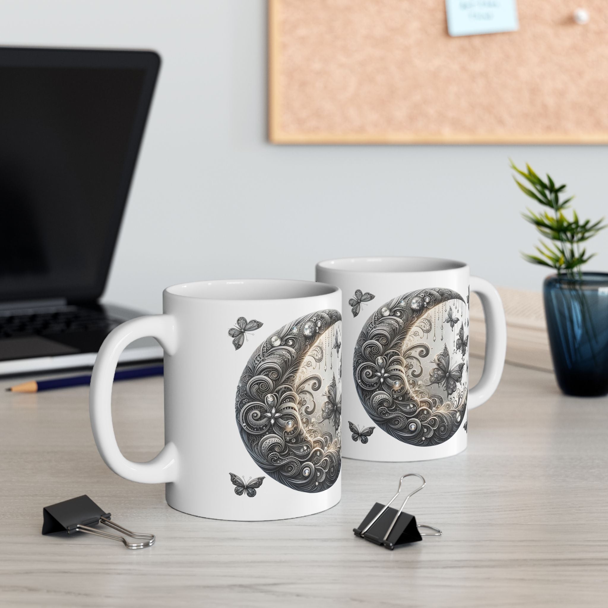 Celestial Moon Mug – Witchy Magical Coffee Mug, 11oz | Astral Embers Studio