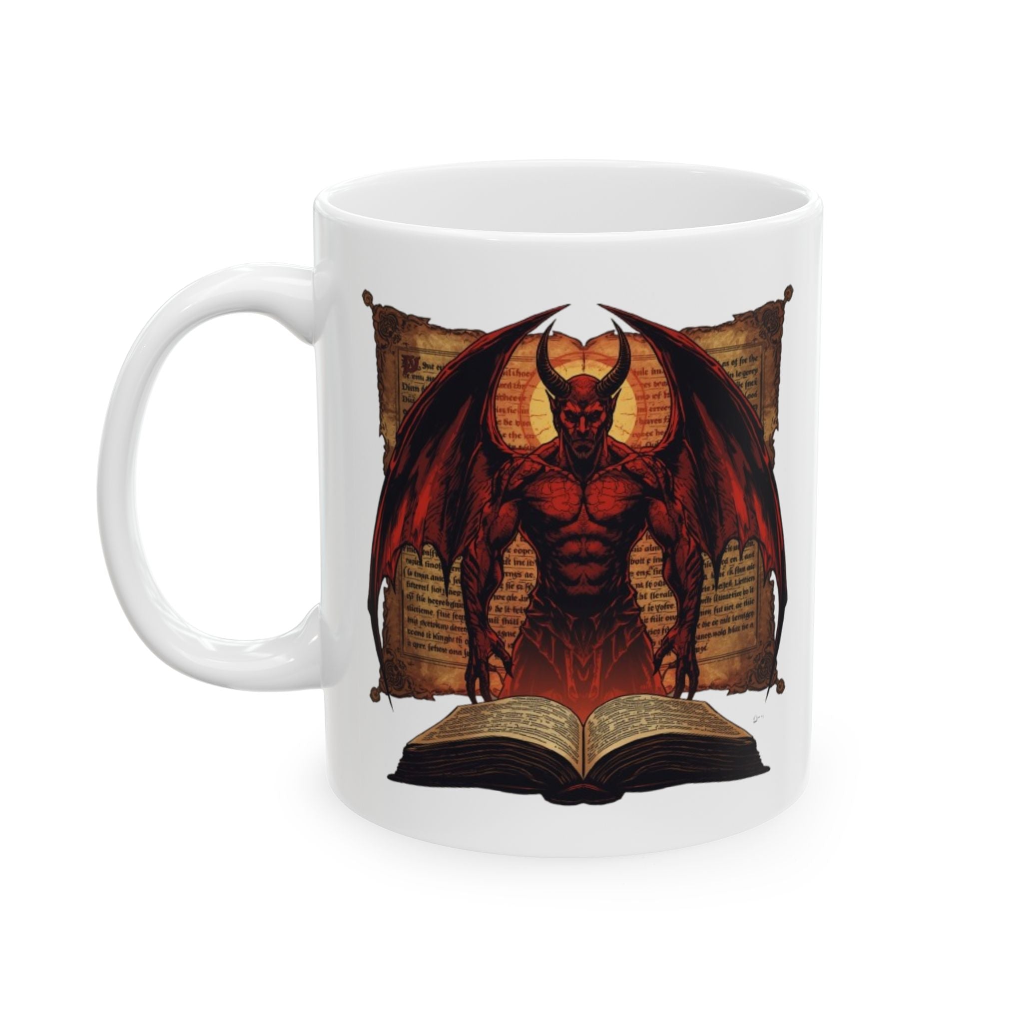 🕯️ Codex Gigas ☕ The Devil’s Bible Mug | Gothic Medieval Coffee Cup | Dark Academia Gift