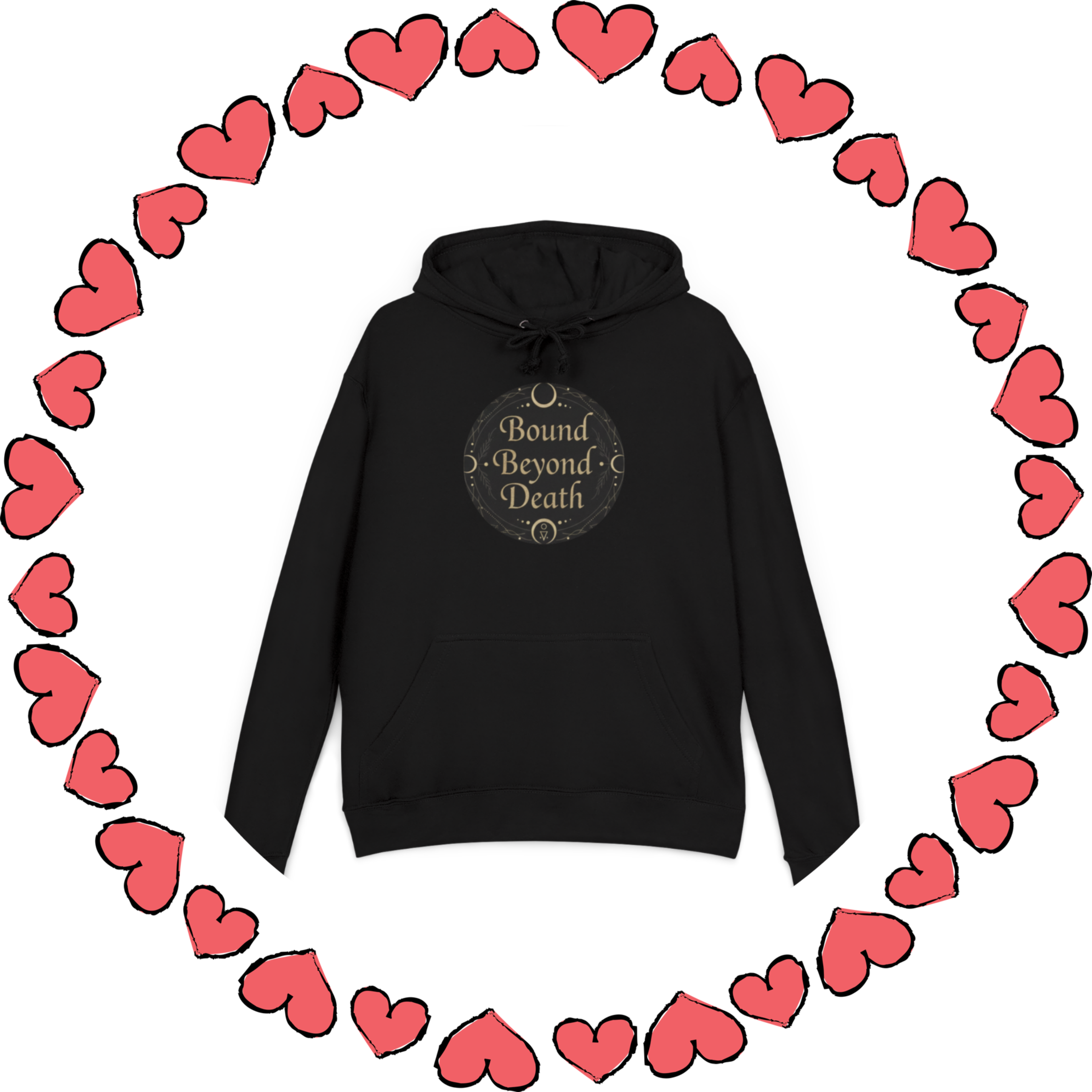 Bound Beyond Death Hoodie | Gothic Valentine Folklore Hoodie