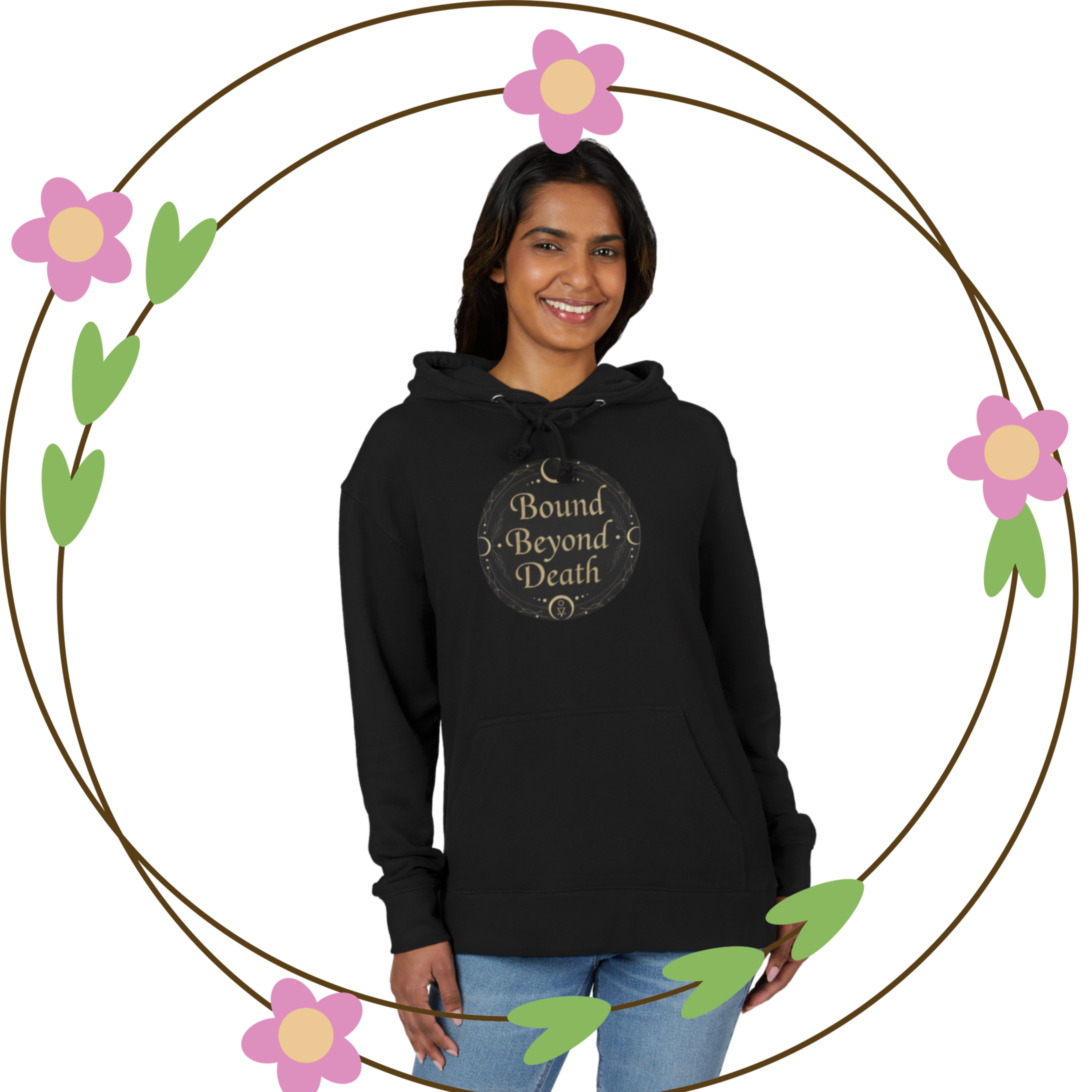 Bound Beyond Death Hoodie | Gothic Valentine Folklore Hoodie