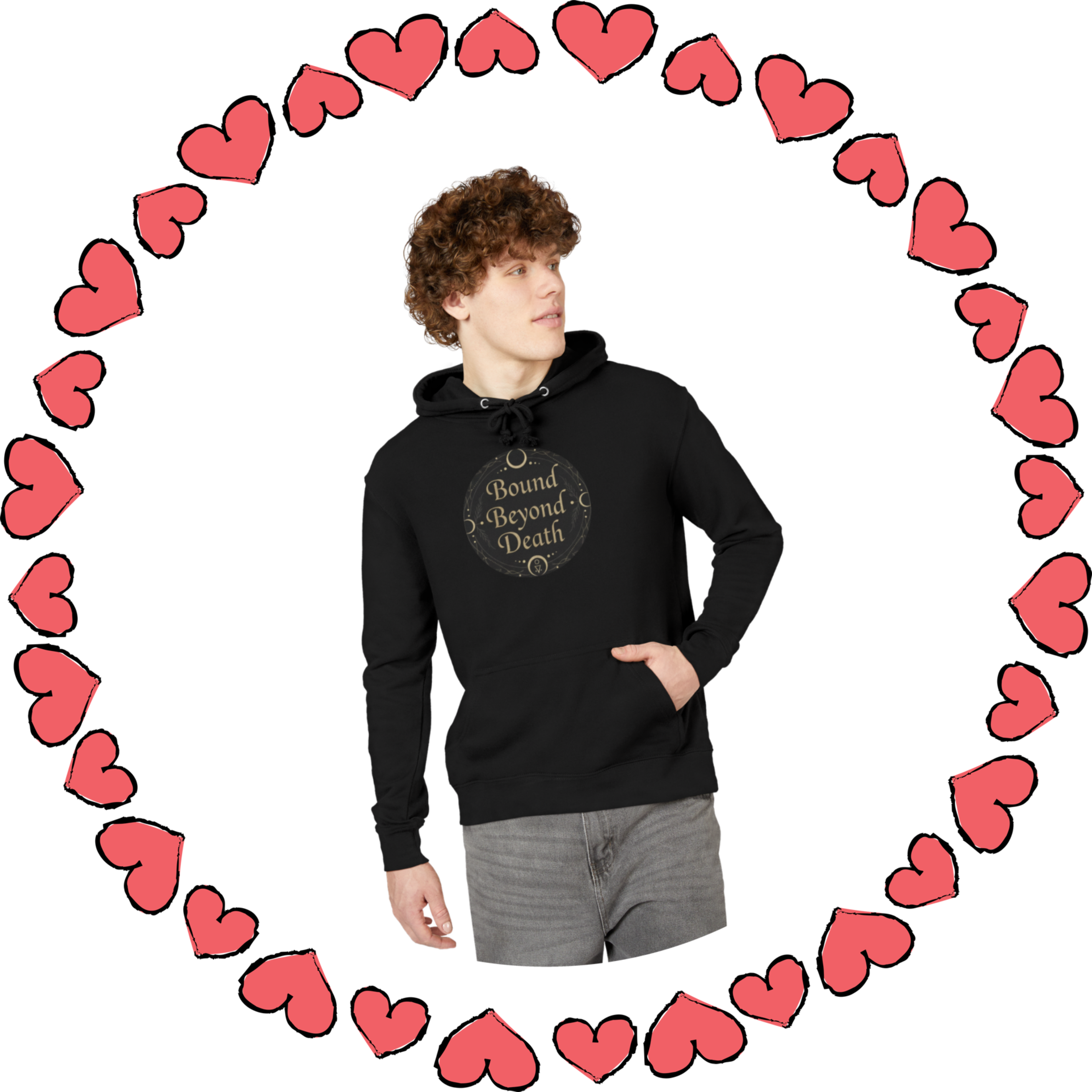 Bound Beyond Death Hoodie | Gothic Valentine Folklore Hoodie