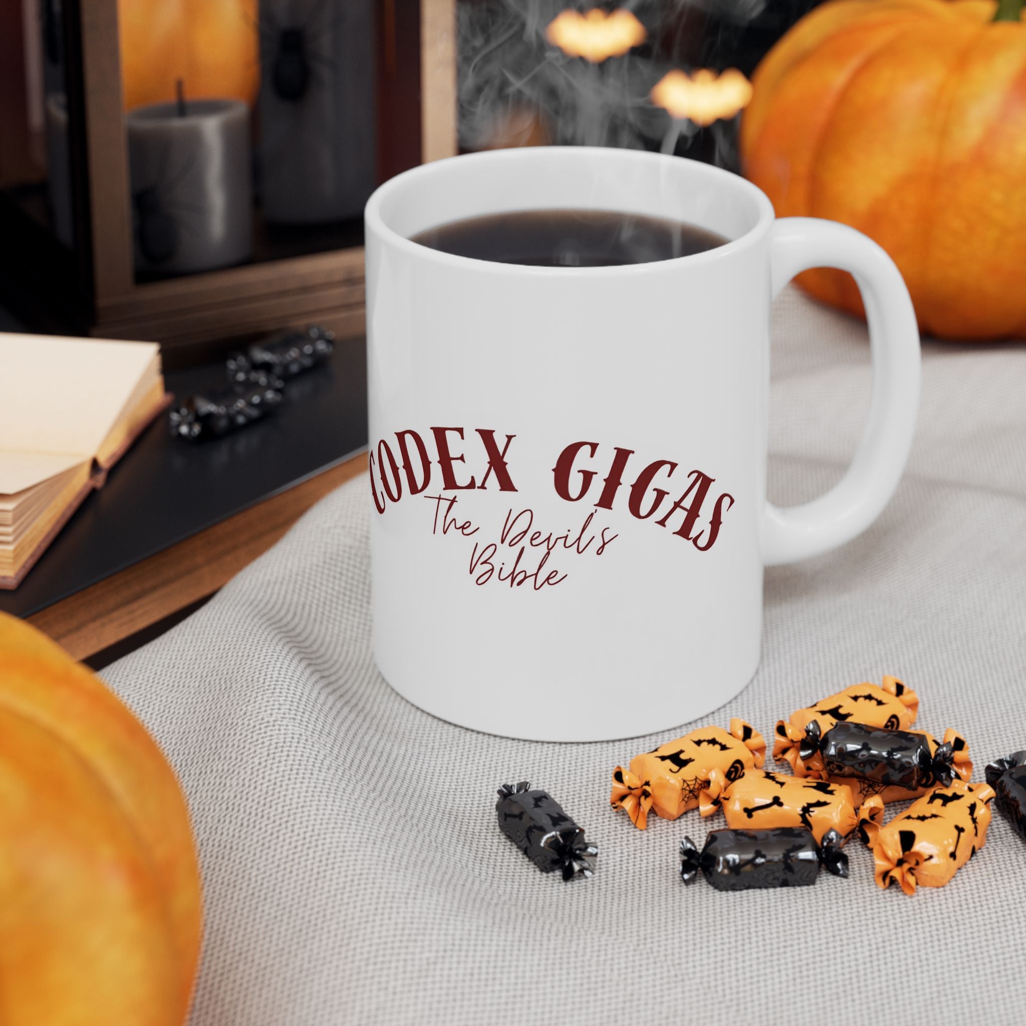 🕯️ Codex Gigas ☕ The Devil’s Bible Mug | Gothic Medieval Coffee Cup | Dark Academia Gift
