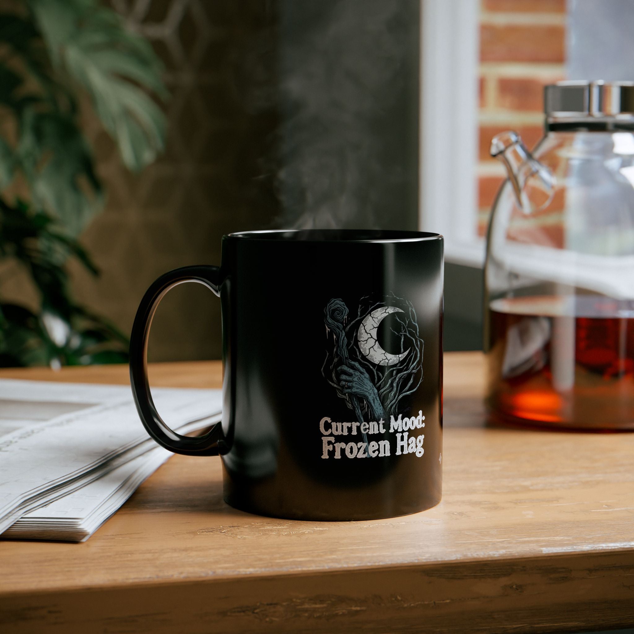 Current Mood: Frozen Hag Mug | Dark Folklore & Witchy Coffee Cup