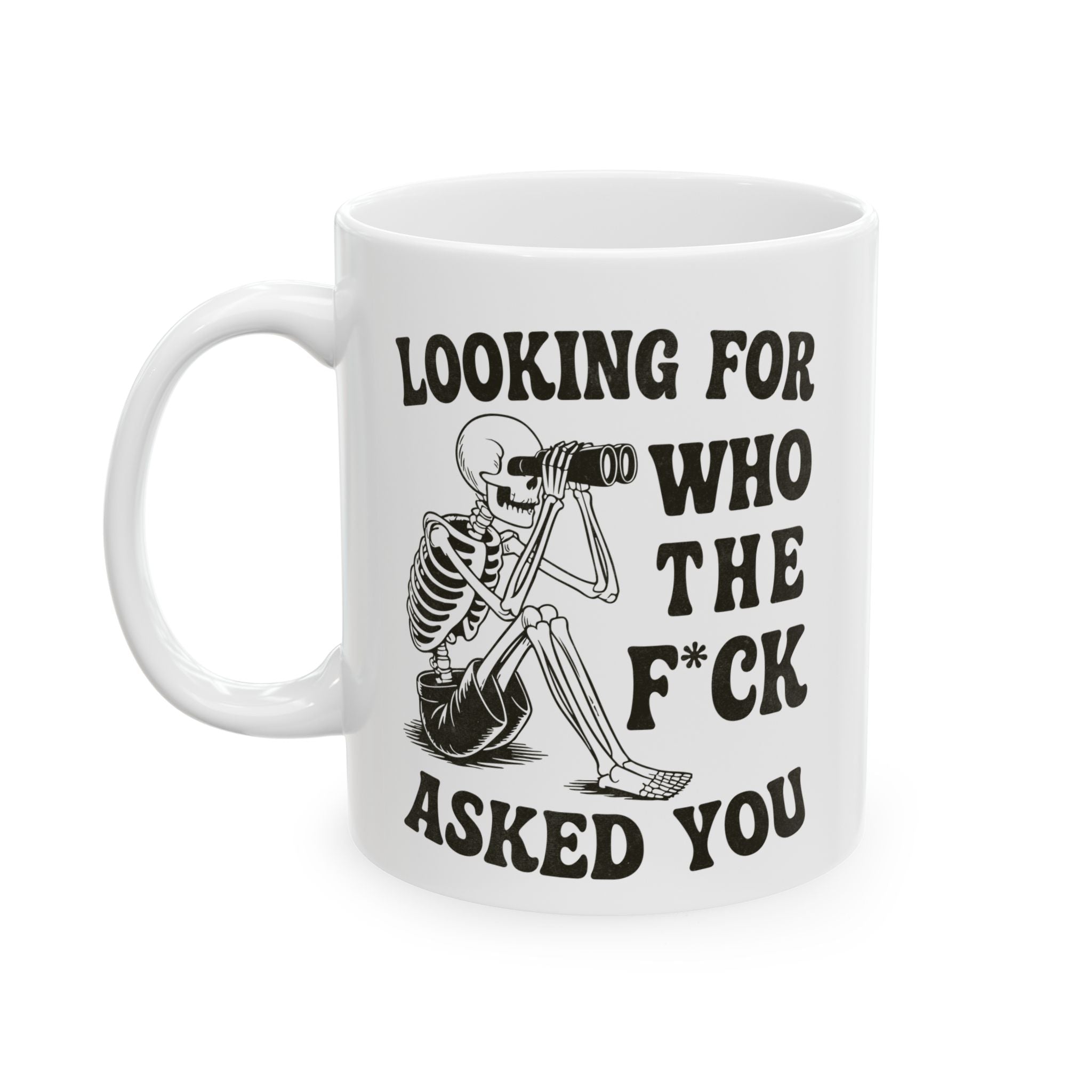 Bold Skeleton Mug – Funny Witchy Coffee Mug | Astral Embers Studio 💀☕🎃