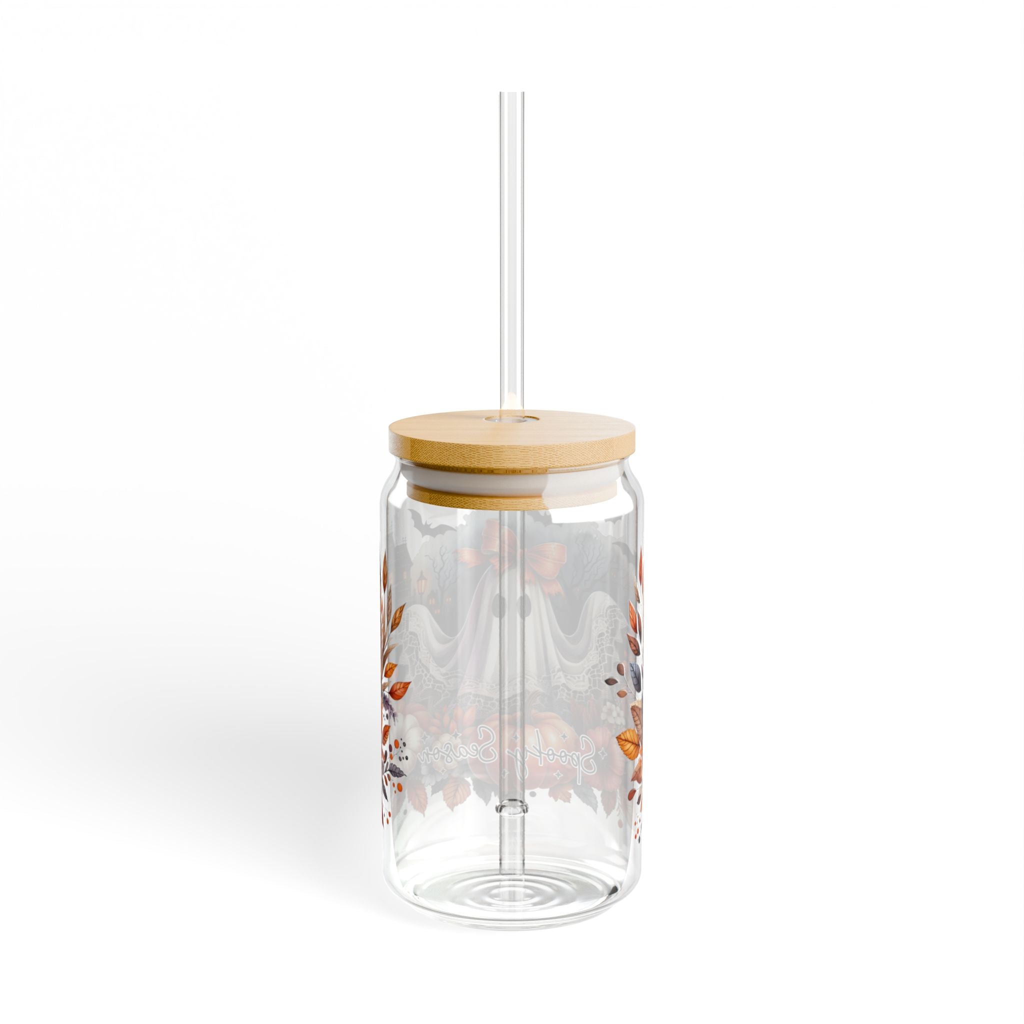 Spooky Season Sipper Glass – Witchy Halloween Drinkware, 16oz | Astral Embers Studio