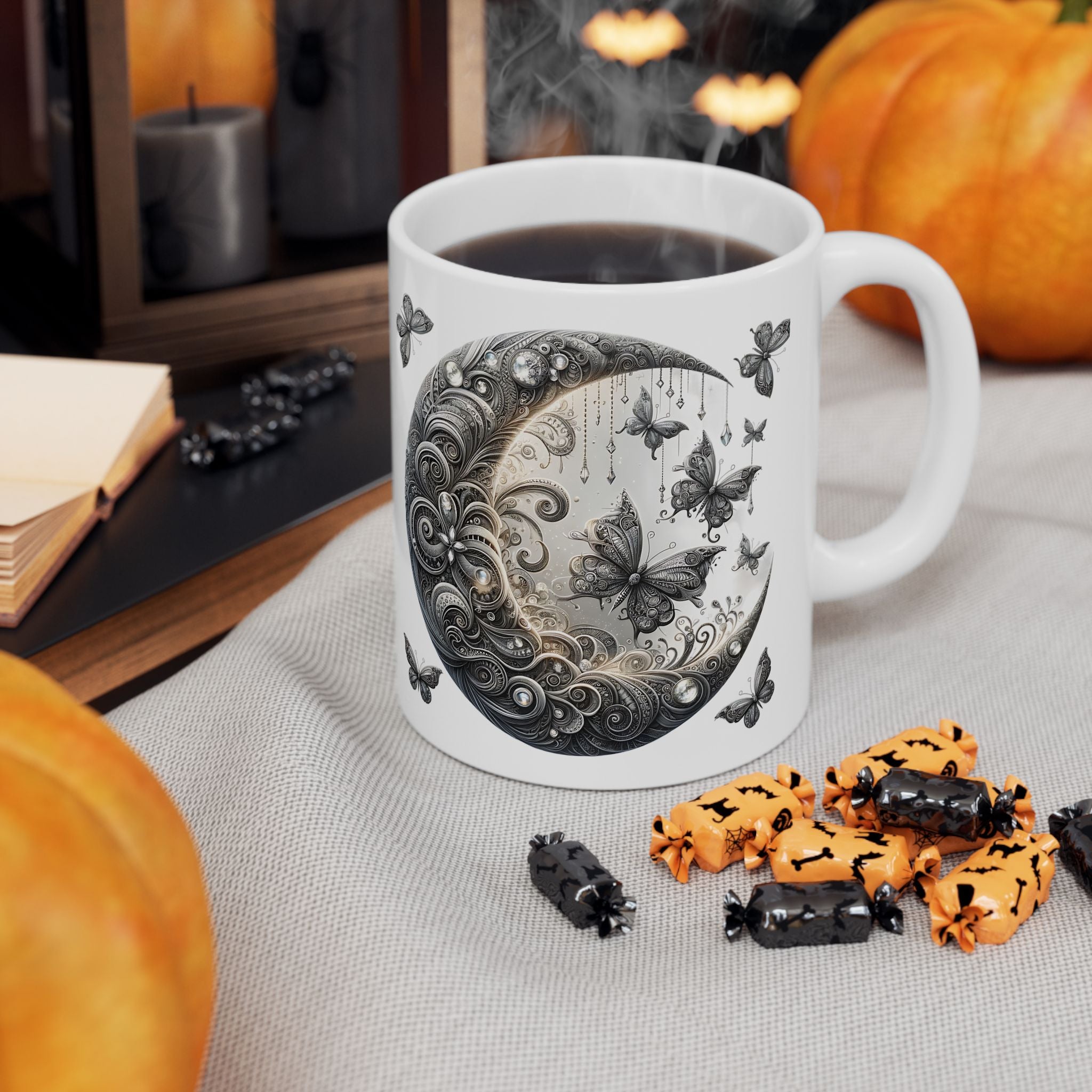 Celestial Moon Mug – Witchy Magical Coffee Mug, 11oz | Astral Embers Studio