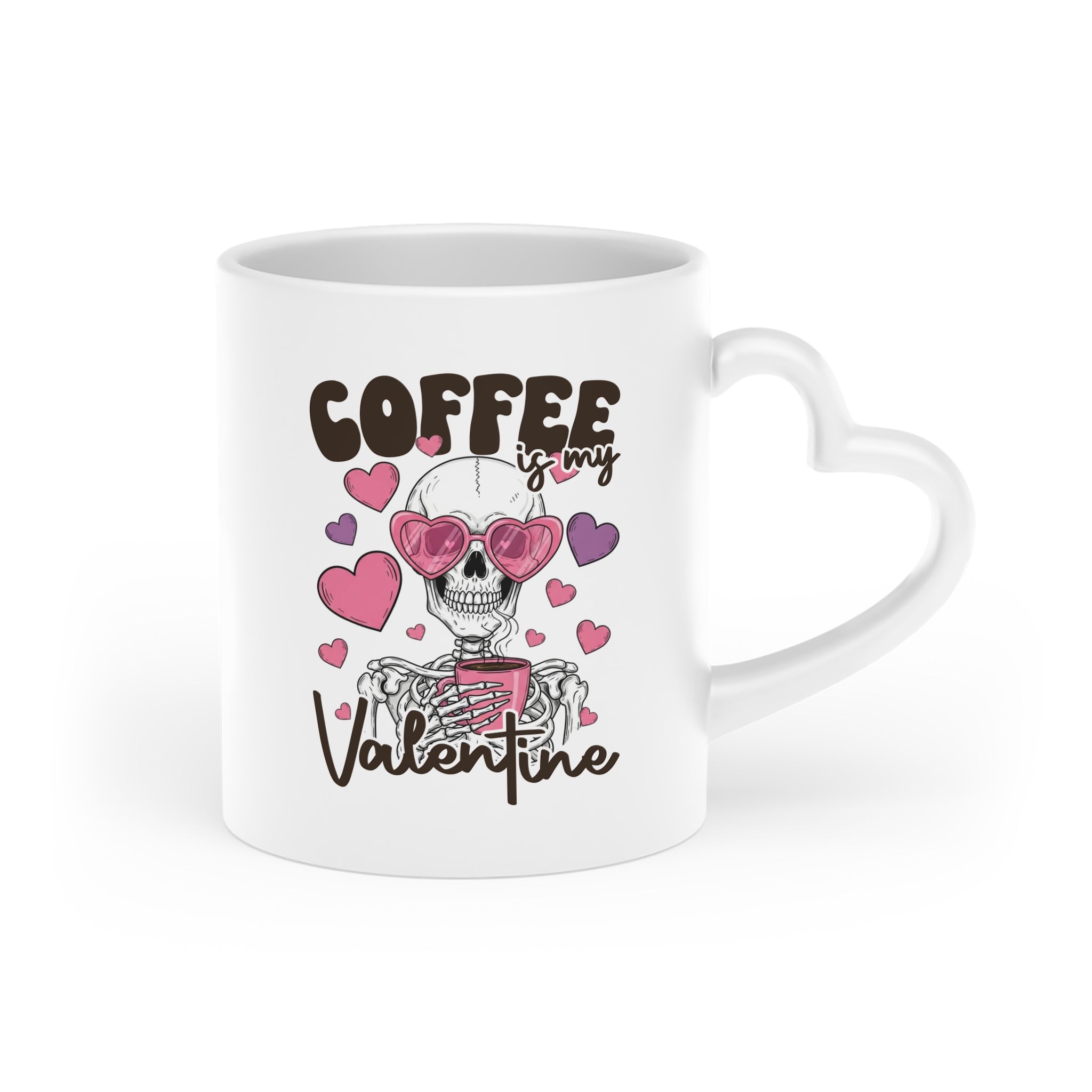 ☕💀 Coffee Is My Valentine Skeleton Mug | Spooky Valentine Coffee Cup