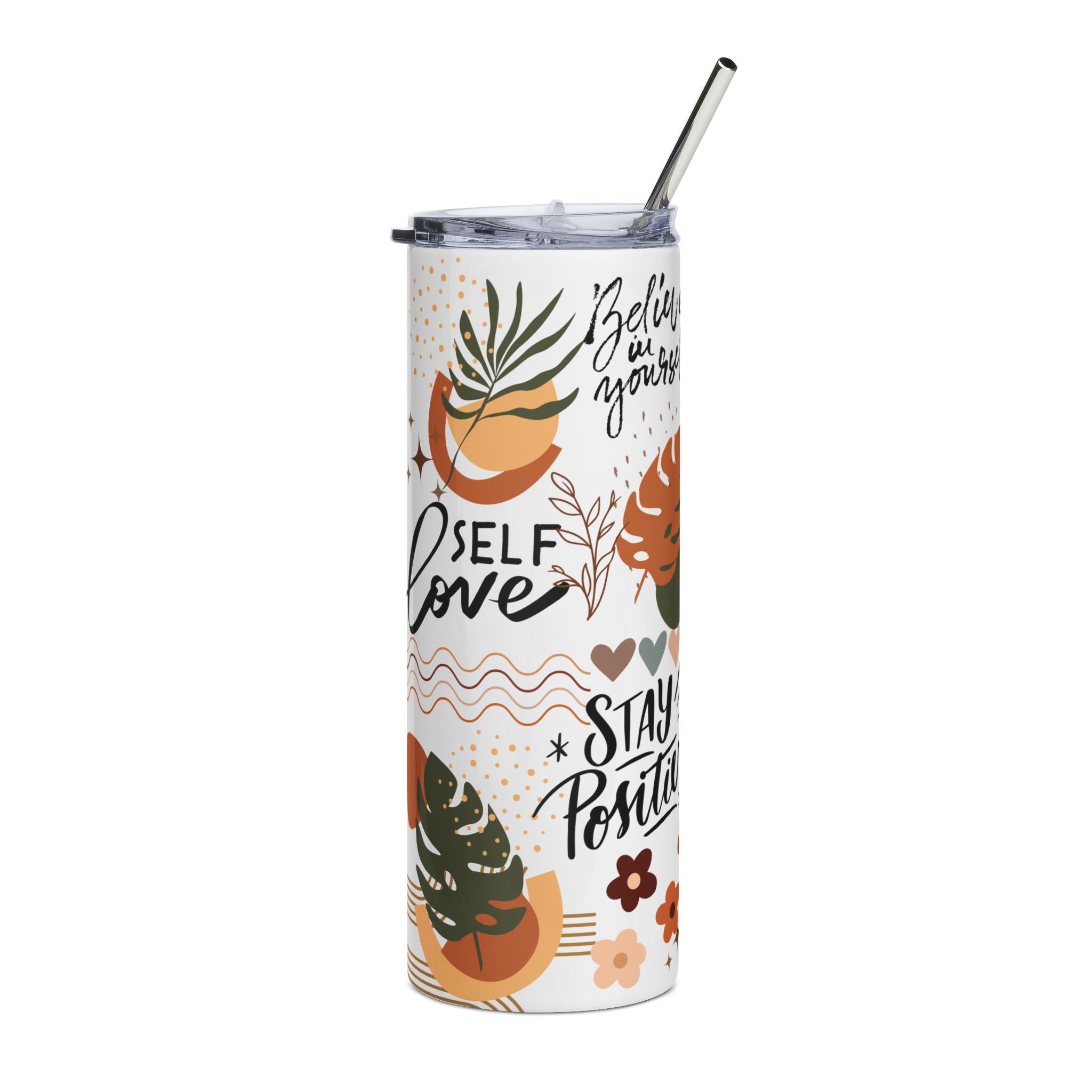 ✨Radiate Positivity Tumbler – Witchy Motivational Drinkware, 20oz | Astral Embers Studio✨
