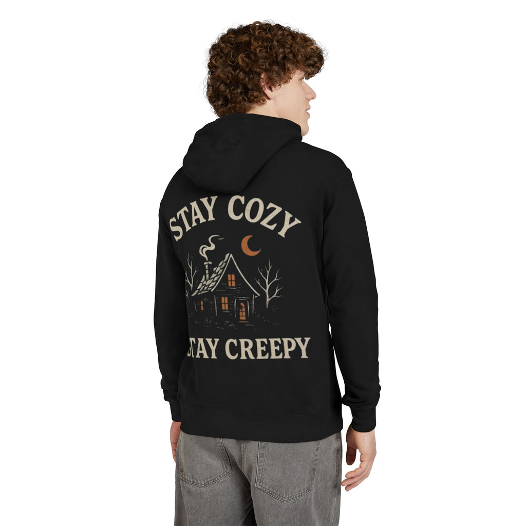 Stay Cozy, Stay Creepy Hoodie – Witchy Gothic Apparel | Astral Embers Studio