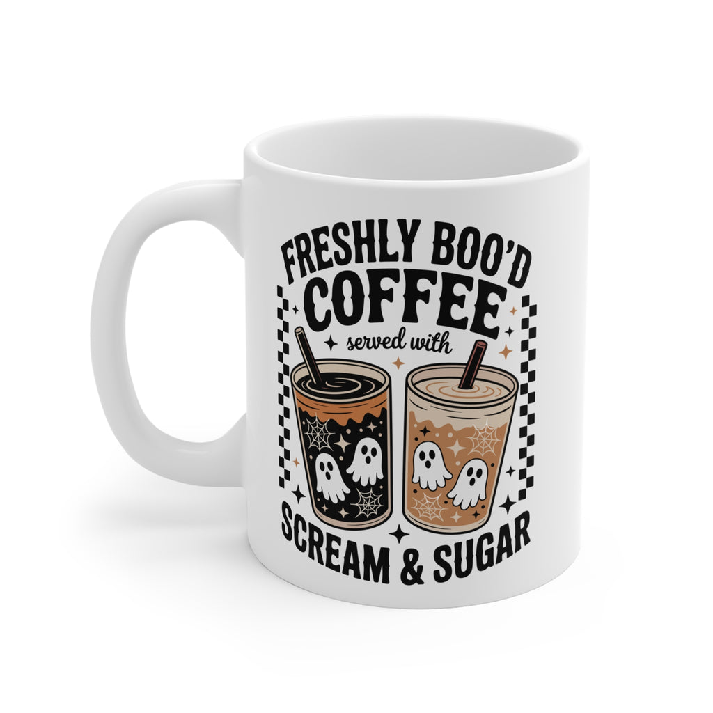 Ghost Mug with occult-inspired spooky design for coffee or tea