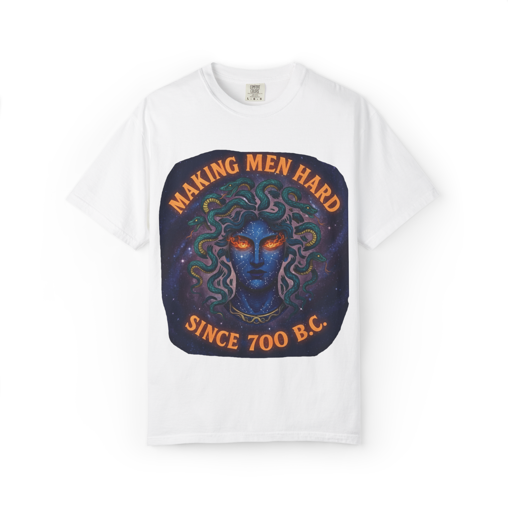 Making Men Hard Since 700 B.C. | Medusa Garment-Dyed Heavyweight Tee 🐍✨