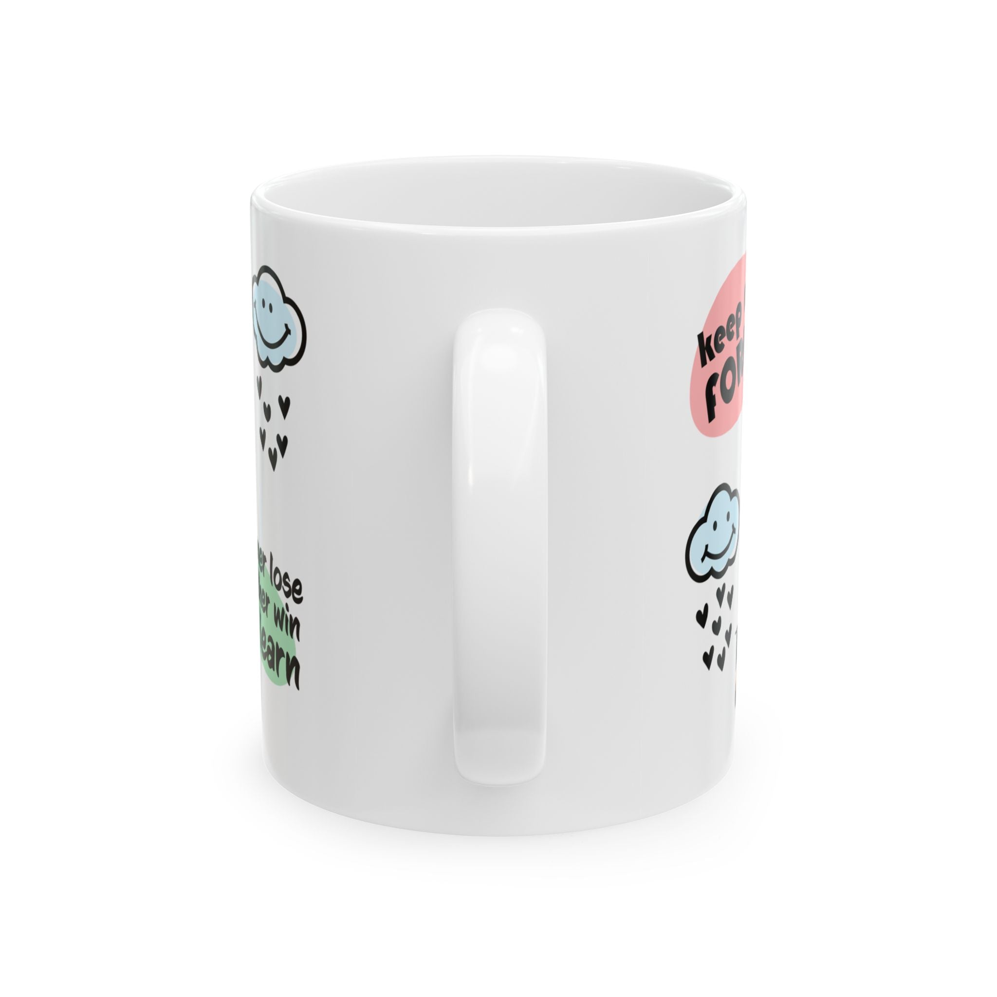 Positive vibes mug with witchy, mindful aesthetic
