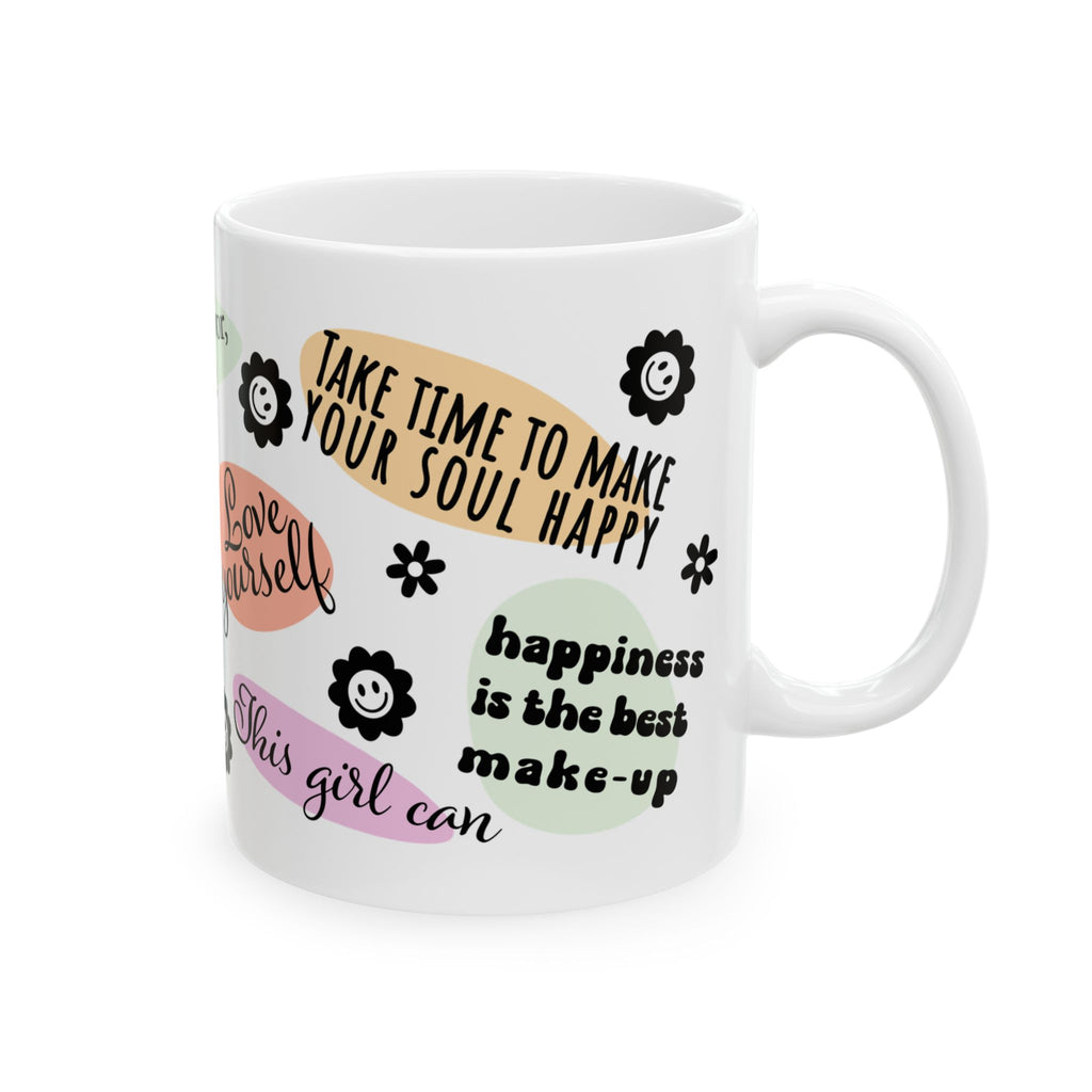 Positive affirmation mug with mindful, witchy aesthetic