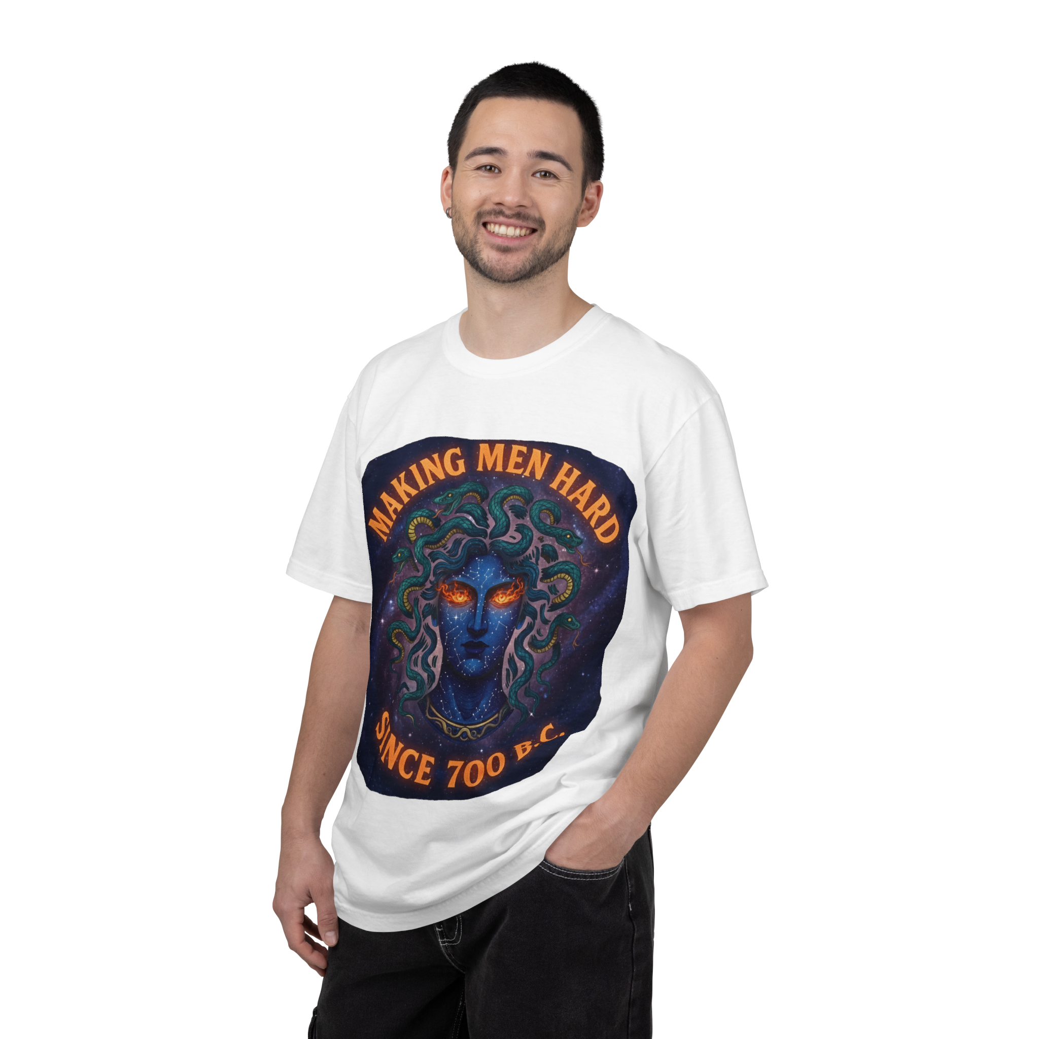 Making Men Hard Since 700 B.C. | Medusa Garment-Dyed Heavyweight Tee 🐍✨