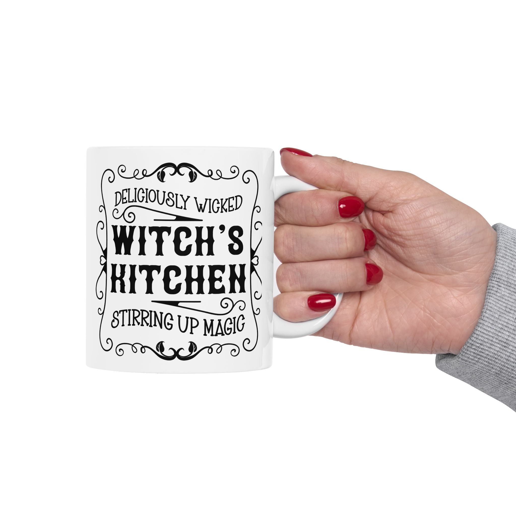 Magical and dark aesthetic mug for coffee, tea, or cocoa