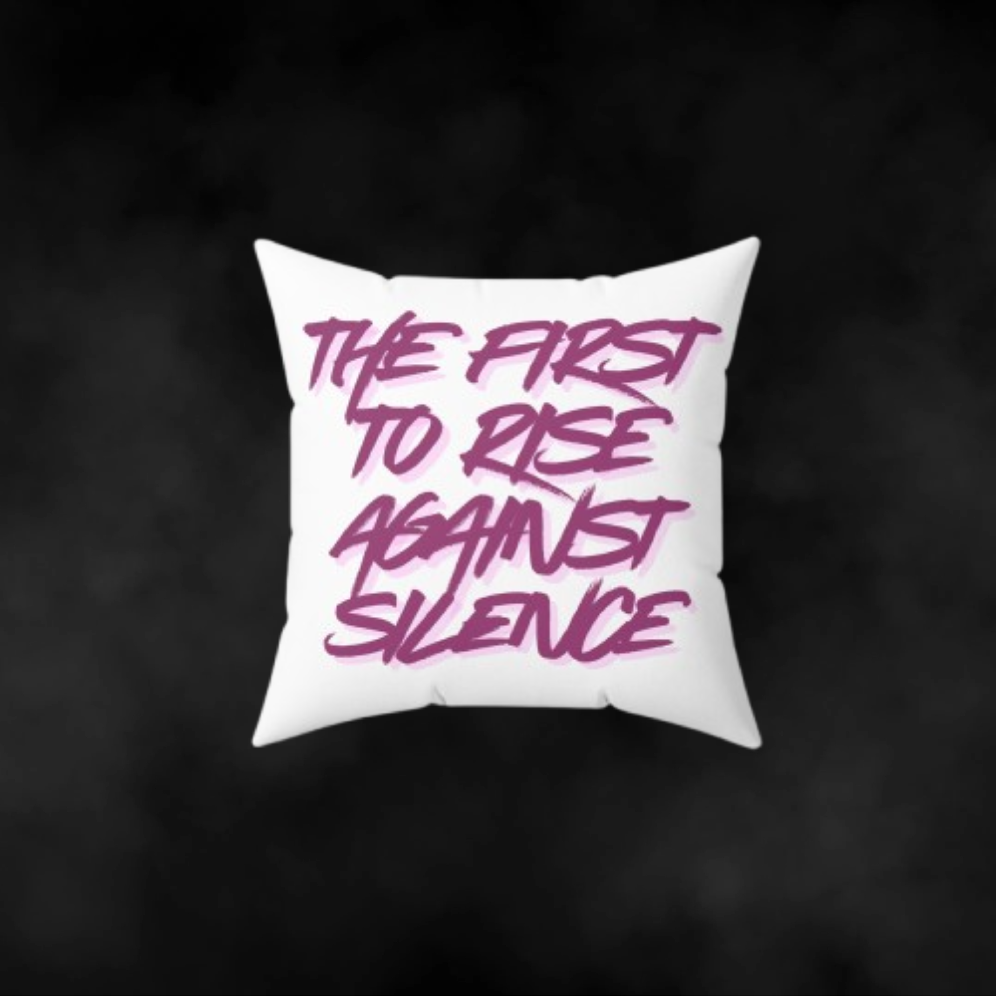 Back view of Lilith Throw Pillow showing mystical gothic artwork